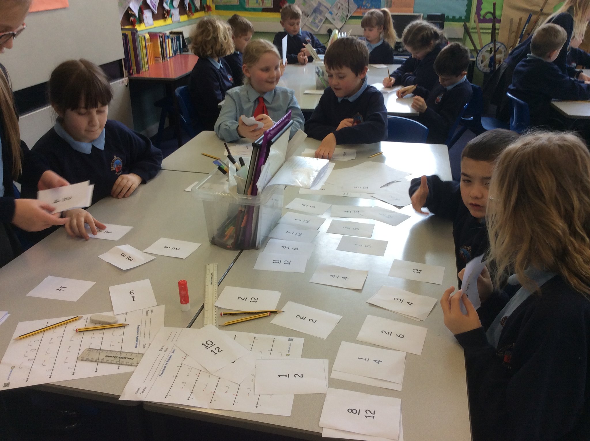 Image of Fraction and number lines